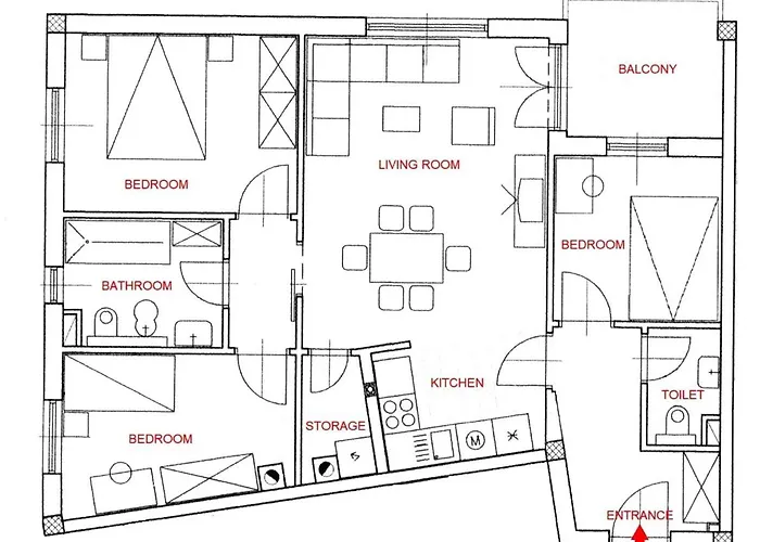 Appartement Dea - Three Bedroom *