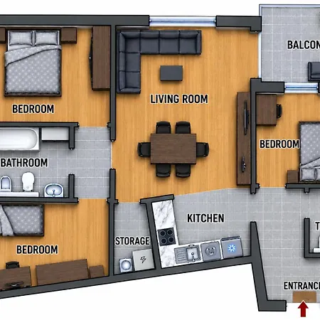 Dea - Three Bedroom Apartman